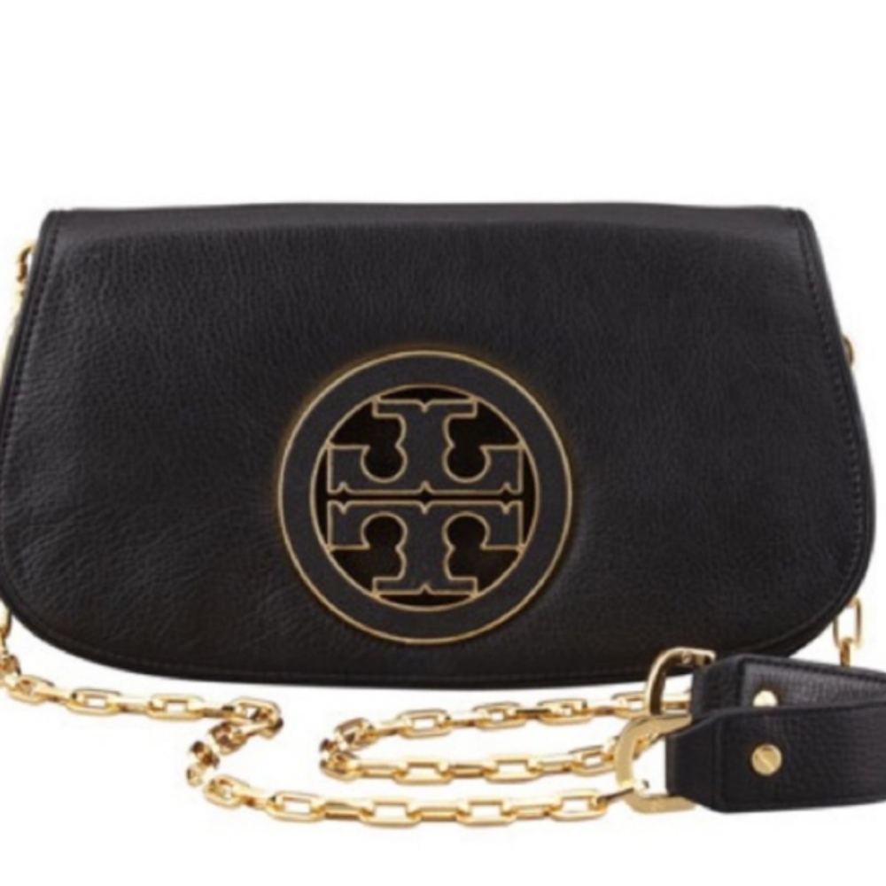 Tory Burch Black Leather Crossbody Bag